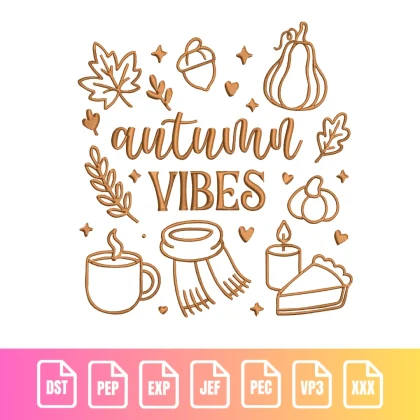 Autumn Vibes Fall Icons Holiday | M008