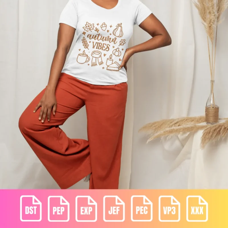 Autumn Vibes Fall Icons Holiday | M008 - Image 2
