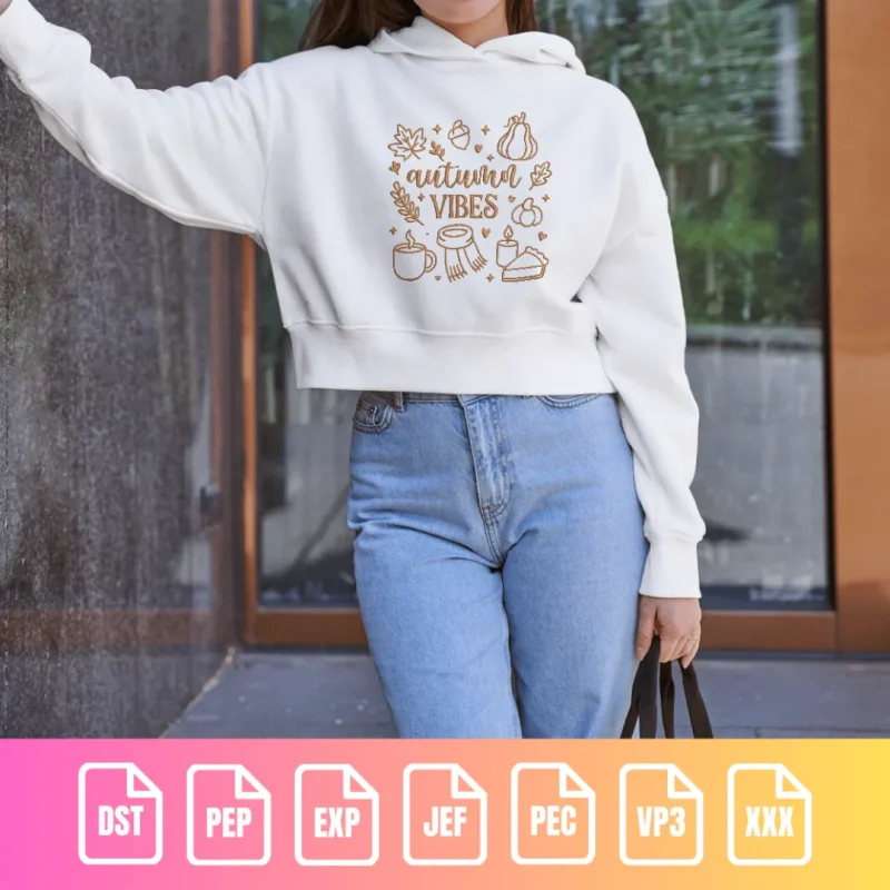 Autumn Vibes Fall Icons Holiday | M008 - Image 3