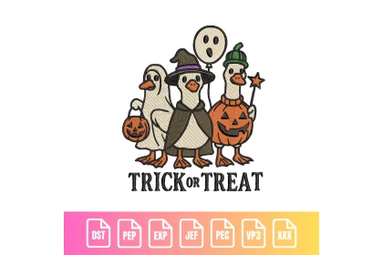 Cute Halloween Ducks Trick or Treat Animal Holiday | C016