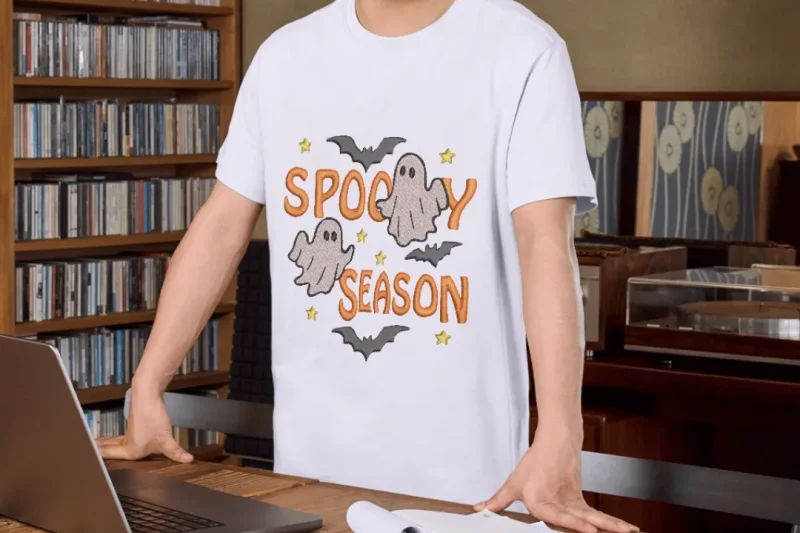 Spooky Season Ghosts Bats Halloween | C015 - Image 2