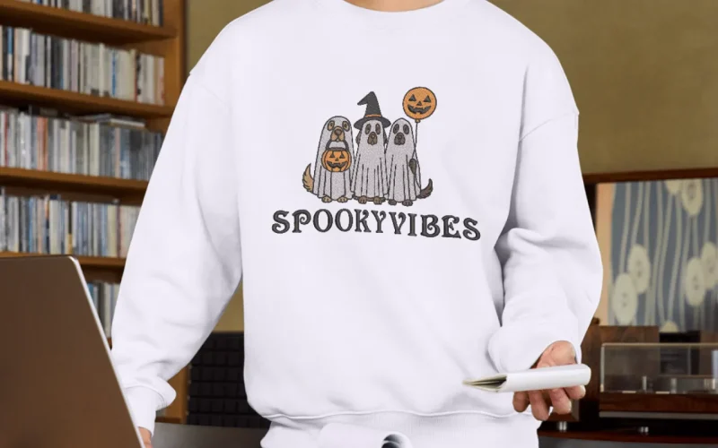 Cute Halloween Ghost Dog Trio Animal | C021 - Image 2