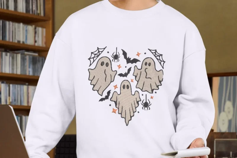 Cute Halloween Ghosts Trio Holiday | C014 - Image 3