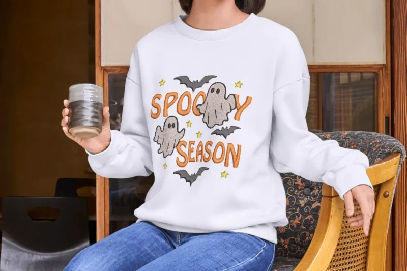 Spooky Season Ghosts Bats Halloween | C015 - Image 3