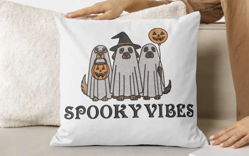 Cute Halloween Ghost Dog Trio Animal | C021 - Image 4