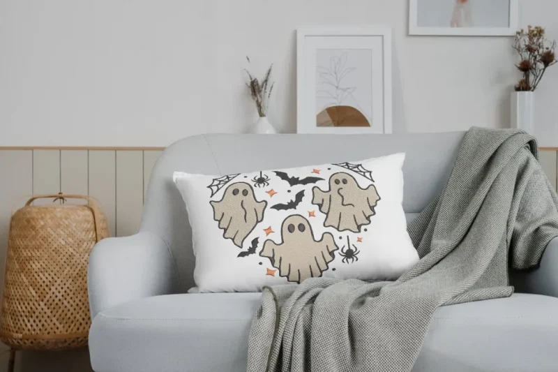 Cute Halloween Ghosts Trio Holiday | C014 - Image 5