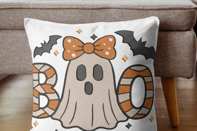 Cute Boo Ghost Bats Halloween | C017 - Image 5